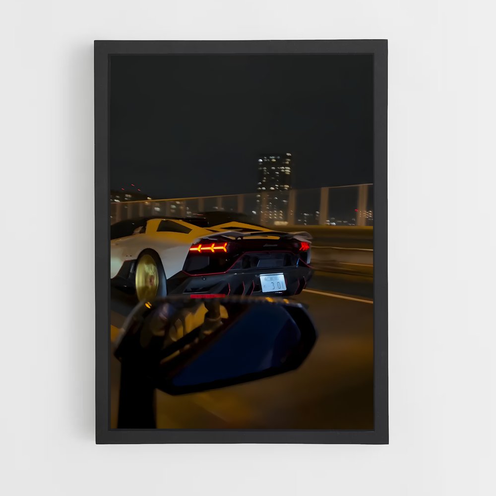 Poster Aventador svj autoroute – affiche Lamborghini (vue 2)